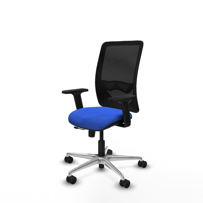 PIQUERAS Y CRESPO Silla de oficina Zulema Azul y Negro con Mecanismo Sincro/Traslack PIQUERAS Y CRESPO Silla de oficina Zulema Azul y Negro con Mecanismo Sincro/Traslack