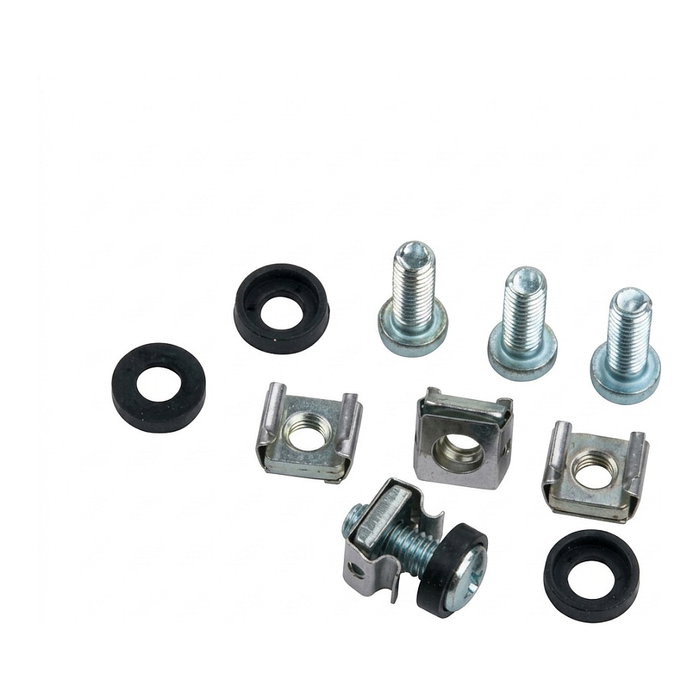 Triton Set de 50 juegos de tuercas cautivas, arandelas y tornillos M6x12 Plata Triton Set de 50 juegos de tuercas cautivas, arandelas y tornillos M6x12 Plata
