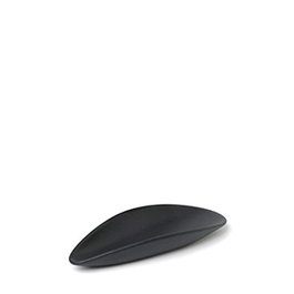 COMAS Plato Plaisir 3 Negro, Porcelana, 13.4 cm x 5.5 cm x 2.1 cm (Set de 4)