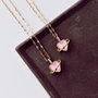 Heliophilia Silver Collar de Acero Inoxidable 316L Rosa y Dorado, 45 cm + 5 cm Extensión