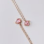 Heliophilia Silver Collar de Acero Inoxidable 316L Rosa y Dorado, 45 cm + 5 cm Extensión