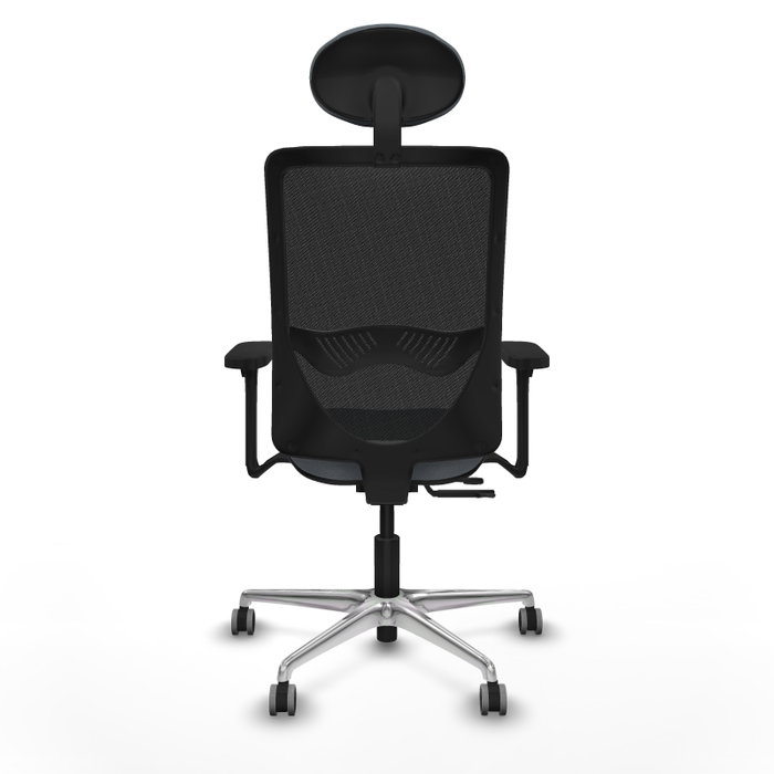 PIQUERAS Y CRESPO Silla de oficina Zulema con mecanismo Sincro/Traslack, Gris y Negro