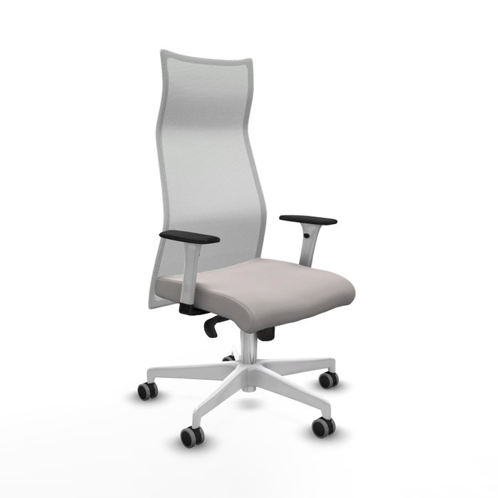 PIQUERAS Y CRESPO Sillón Albacete Blanco con Mecanismo Sincro y Brazos 1D PIQUERAS Y CRESPO Sillón Albacete Blanco con Mecanismo Sincro y Brazos 1D