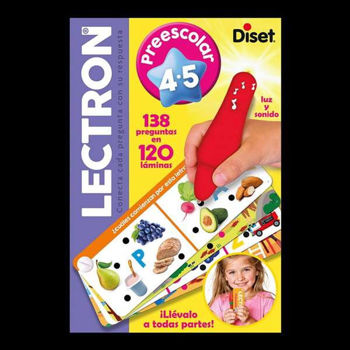 Diset Lectron Lápiz con luz y sonidos Prescolar 4-5 años Diset Lectron Lápiz con luz y sonidos Prescolar 4-5 años