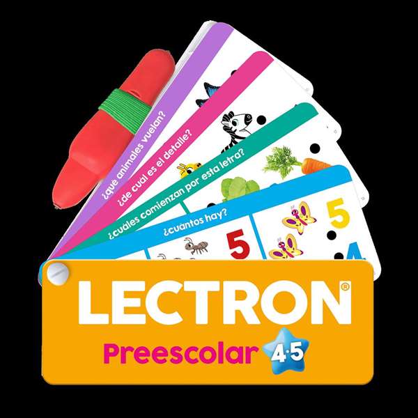 Diset Lectron Lápiz con Luz y Sonidos Prescolar 4-5 Años. 138 Preguntas en 120 Láminas. Juego Educativo Electrónico en Español