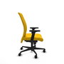 PIQUERAS Y CRESPO Silla Albacete Confidente Amarillo con Mecanismo Sincro y Brazos 2D