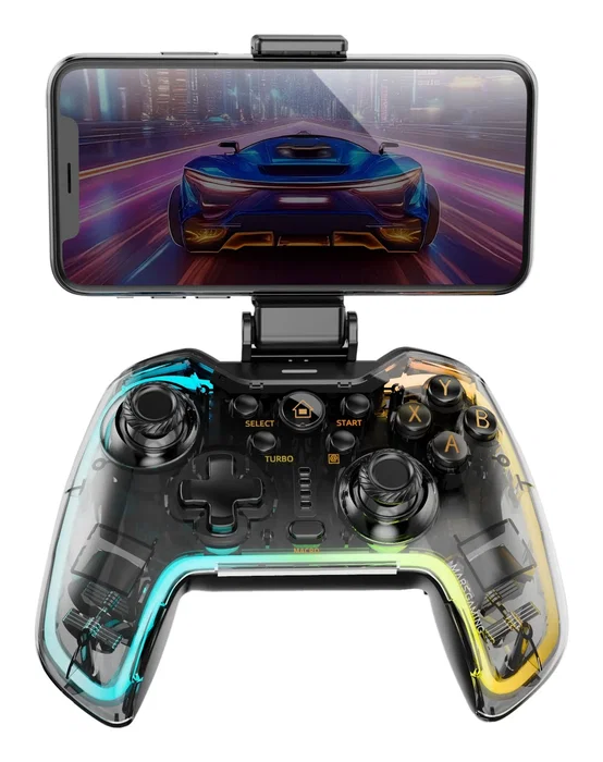 Mars Gaming MGP-BT2 Gamepad Inalámbrico Bluetooth/USB Negro/Transparente Mars Gaming MGP-BT2 Gamepad Inalámbrico Bluetooth/USB Negro/Transparente