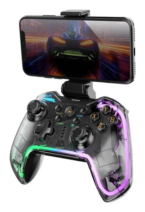 Mars Gaming MGP-BT2 Gamepad Inalámbrico Bluetooth/USB Negro/Transparente Mars Gaming MGP-BT2 Gamepad Inalámbrico Bluetooth/USB Negro/Transparente