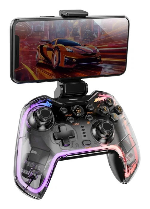 Mars Gaming MGP-BT2 Gamepad Inalámbrico Bluetooth/USB Negro/Transparente Mars Gaming MGP-BT2 Gamepad Inalámbrico Bluetooth/USB Negro/Transparente