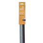 GSC Evolution Burlete PVC con flecos adhesivo Plata 1M