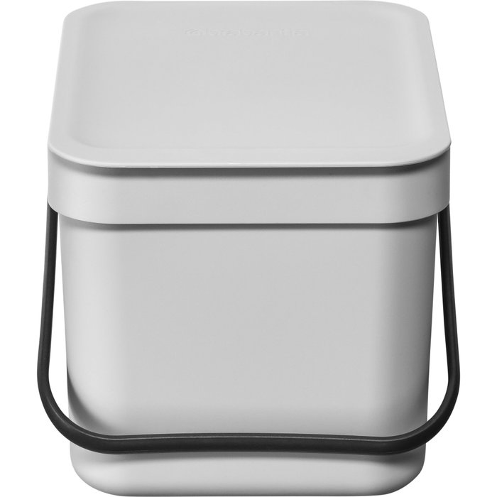 Brabantia Sort & Go Cubo de Basura 6 L Gris Claro Brabantia Sort & Go Cubo de Basura 6 L Gris Claro