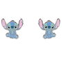 Disney Pendientes Stitch de Esmalte Plateado con Personaje Colorido