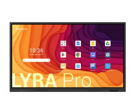 Newline Monitor Interactivo Lyra Pro TT-8623QA 86" Android 13 4K Google EDLA Multiusuario Altavoces 2x20W Wifi 6 USB-C 65W 8GB/128GB 20pt
