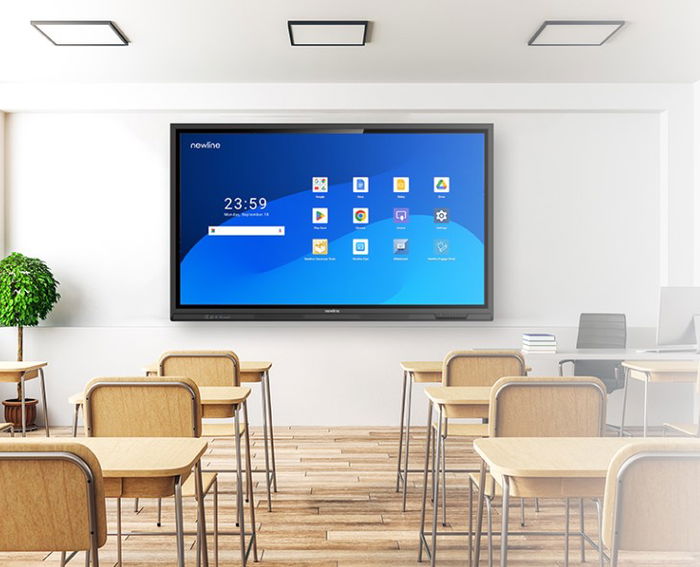 Newline Monitor Interactivo Lyra Pro TT-8623QA 86" Android 13 4K Google EDLA Multiusuario Altavoces 2x20W Wifi 6 USB-C 65W 8GB/128GB 20pt