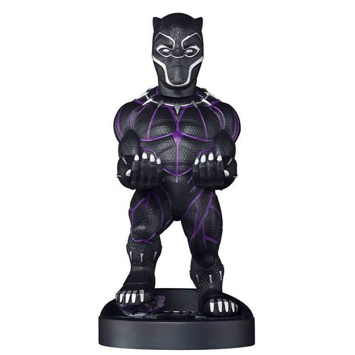 EXQUISITE GAMING Soporte Cable Guy Black Panther Marvel 21cm EXQUISITE GAMING Soporte Cable Guy Black Panther Marvel 21cm