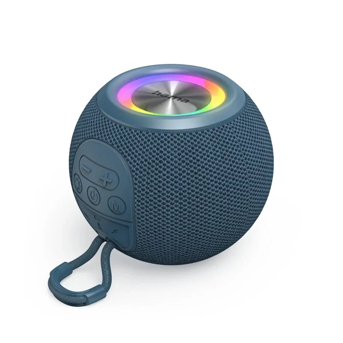 Hama 00188239 Altavoz Bluetooth Portátil Ball Shape Mono Azul 5W, TWS, Batería 10h, Luz LED, USB-C, AUX, Manos Libres, Micrófono Hama 00188239 Altavoz Bluetooth Portátil Ball Shape Mono Azul 5W, TWS, Batería 10h, Luz LED, USB-C, AUX, Manos Libres, Micrófono