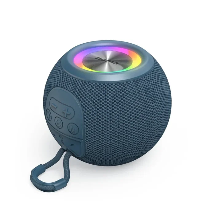 Hama 00188239 Altavoz Bluetooth Portátil Ball Shape Mono Azul 5W, TWS, Batería 10h, Luz LED, USB-C, AUX, Manos Libres, Micrófono Hama 00188239 Altavoz Bluetooth Portátil Ball Shape Mono Azul 5W, TWS, Batería 10h, Luz LED, USB-C, AUX, Manos Libres, Micrófono