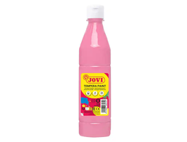 Jovi Tempera Líquida School Rosa 500 ml - Pintura Base Agua de Alta Cobertura y Secado Rápido para Manualidades y Escuela