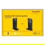 DeLOCK Docking Station USB-C con 6 Puertos USB 3.2, 2 DisplayPort 4K 60Hz, Ethernet LAN Gigabit, Audio 3.5mm y Carga, Negro, para Windows 10/11 y macOS