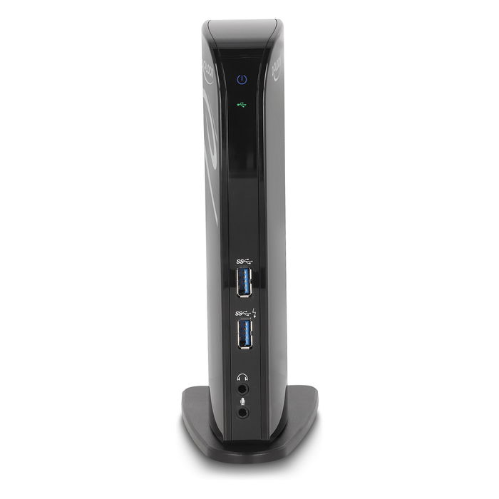 DeLOCK Docking Station USB-C con 6 Puertos USB 3.2, 2 DisplayPort 4K 60Hz, Ethernet LAN Gigabit, Audio 3.5mm y Carga, Negro, para Windows 10/11 y macOS
