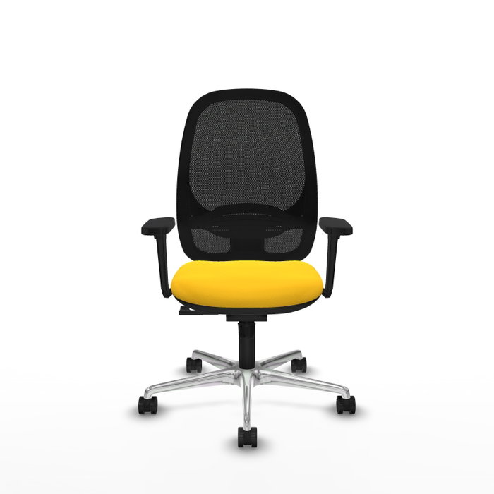 PIQUERAS Y CRESPO Silla de oficina Cilanco con mecanismo Sincro, Amarillo y Negro PIQUERAS Y CRESPO Silla de oficina Cilanco con mecanismo Sincro, Amarillo y Negro