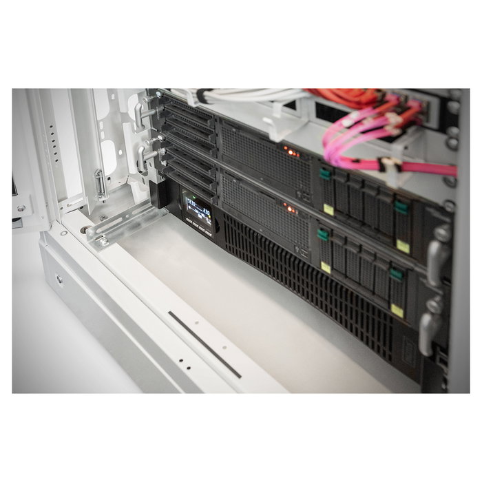 Digitus SAI online 2000VA/2000W 2HE 19" montaje rack, doble conversión, 8 salidas AC, USB y Ethernet - Referencia: USV 2000VA