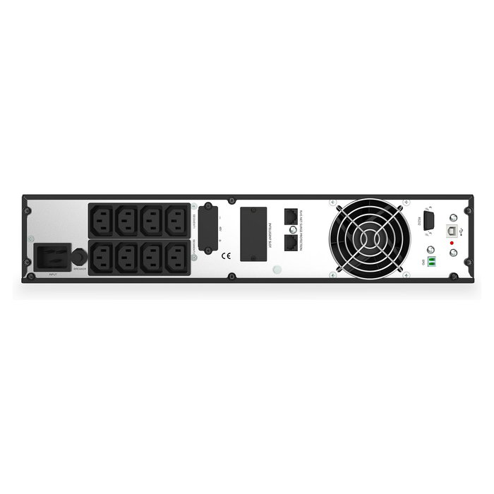 Digitus SAI online 2000VA/2000W 2HE 19" montaje rack, doble conversión, 8 salidas AC, USB y Ethernet - Referencia: USV 2000VA