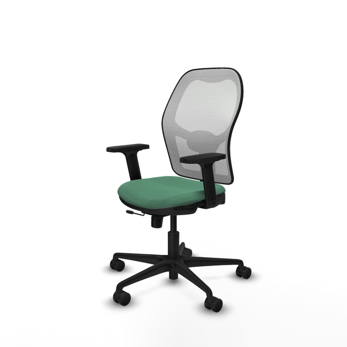 PIQUERAS Y CRESPO Silla de oficina Jorquera Verde esmeralda y Blanco