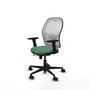 PIQUERAS Y CRESPO Silla de oficina Jorquera Verde esmeralda y Blanco