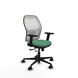 PIQUERAS Y CRESPO Silla de oficina Jorquera Verde esmeralda y Blanco