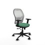 PIQUERAS Y CRESPO Silla de oficina Jorquera Verde esmeralda y Blanco