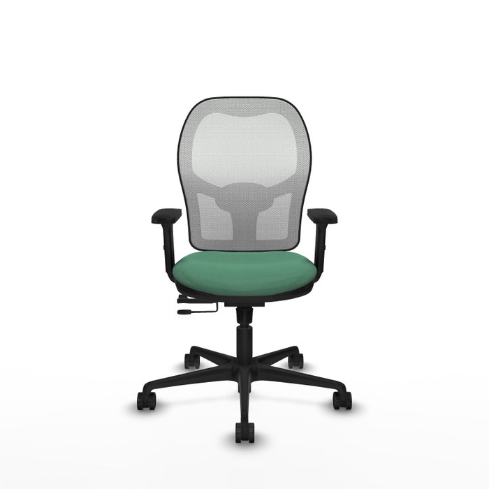 PIQUERAS Y CRESPO Silla de oficina Jorquera Verde esmeralda y Blanco