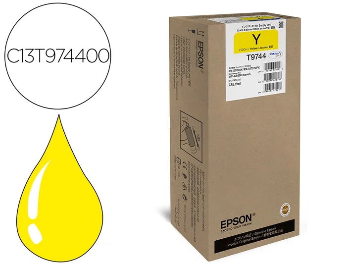 Epson T9744 Cartucho de Tinta Amarillo XXL