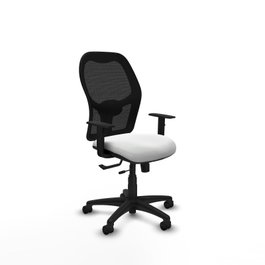 PIQUERAS Y CRESPO Silla de oficina Alocén, Blanco y Negro