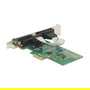 DeLOCK 89555 2 Puertos Tarjeta Serial RS-232 PCI Express Interna para PC, PCIe 2.0, Controladores Incluidos