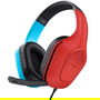 Trust Gaming Auriculares Gaming GXT 416S Zirox con Micrófono Jack 3.5mm Azul/Rojo para PS4/PS5/Xbox/Switch/PC