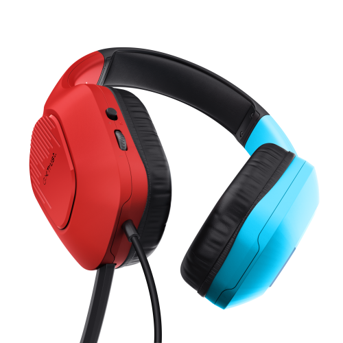 Trust GXT 416S Zirox Auriculares Gaming con Micrófono, Azul y Rojo
