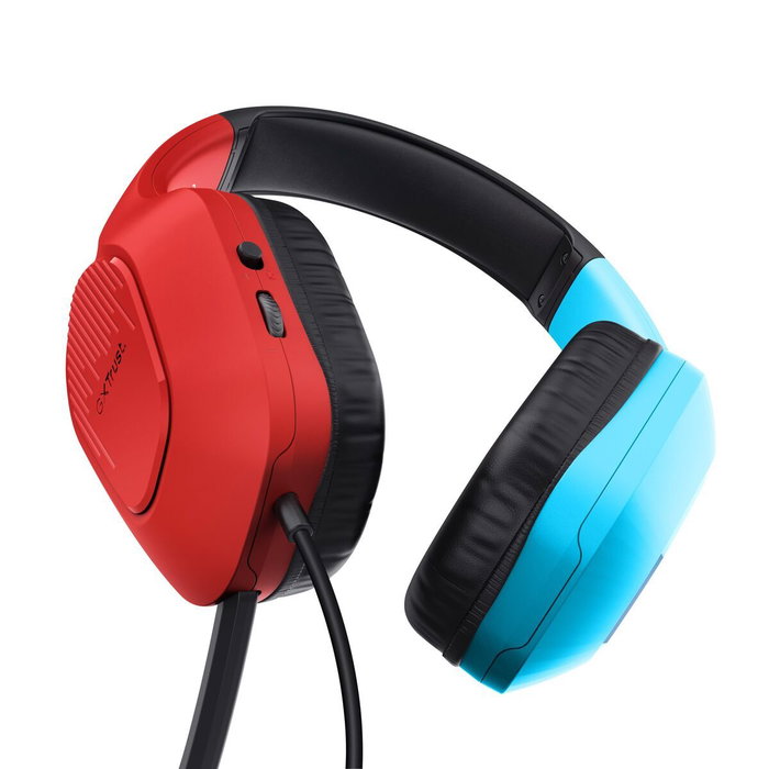 Trust GXT 416S Zirox Auriculares Gaming con Micrófono, Azul y Rojo