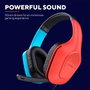 Trust GXT 416S Zirox Auriculares Gaming con Micrófono, Azul y Rojo