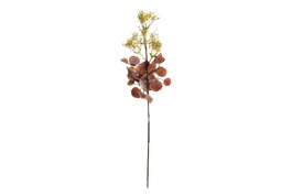 DKD Home Decor Rama de Eucalipto Decorativa Rosa y Marrón