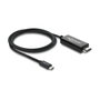 DeLOCK Cable Adaptador USB Tipo C a HDMI 4K 60 Hz 1 m