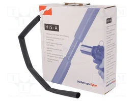 HELLERMANNTYTON Tubo termoretráctil con pegamento 12mm 3:1 5m negro