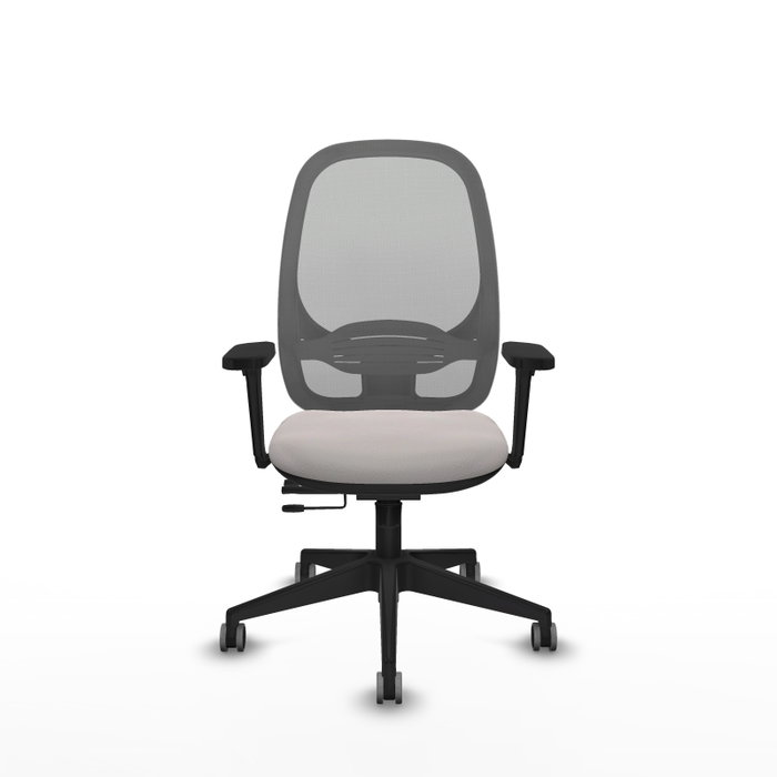 PIQUERAS Y CRESPO Silla de oficina Cilanco con mecanismo Sincro/Traslack, Blanco y Gris PIQUERAS Y CRESPO Silla de oficina Cilanco con mecanismo Sincro/Traslack, Blanco y Gris