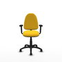 PIQUERAS Y CRESPO Silla de oficina Aýna Amarillo con Brazos 2D