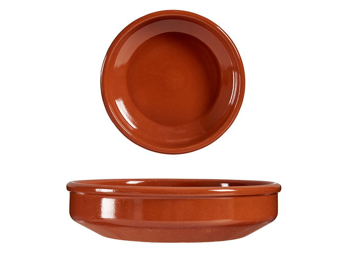 La Dehesa Cazuela Redonda con Asas 20 cm Diámetro Barro Refractario Color Miel (Set de 16)