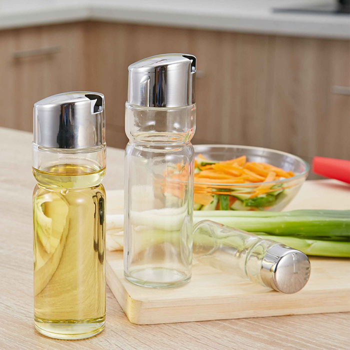 Anna Set Aceitera, Vinagrera y Saleros con Soporte Anna 10 cm (Ancho) x 21 cm (Alto) x 10 cm (Largo) (12 Unidades)