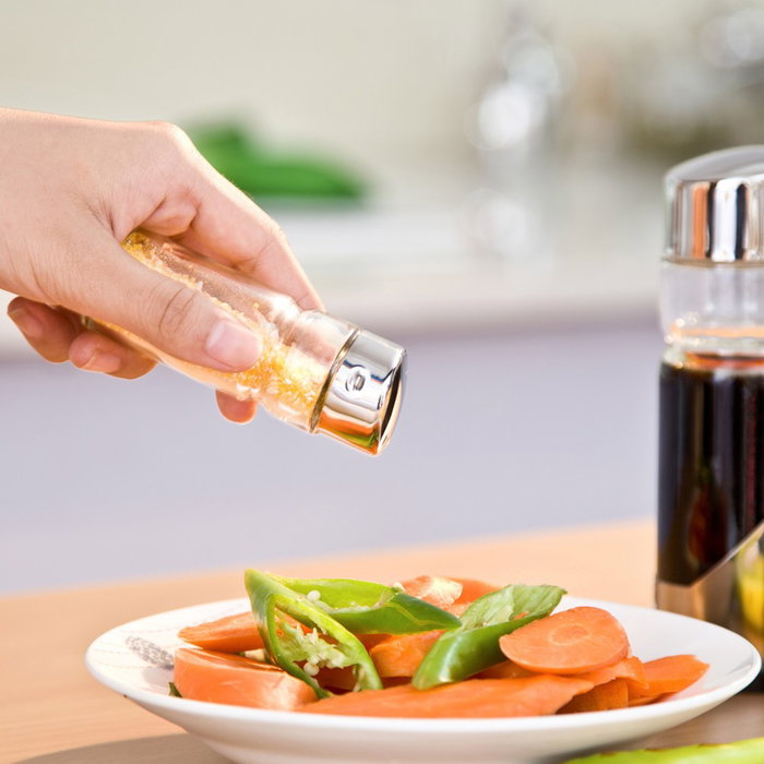 Anna Set Aceitera, Vinagrera y Saleros con Soporte Anna 10 cm (Ancho) x 21 cm (Alto) x 10 cm (Largo) (12 Unidades)