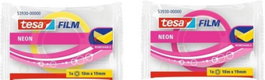 TESA TAPE, S.A. Tesafilm Neon Colores Fluorescentes 10m x 19mm (Caja de 20 rollos)