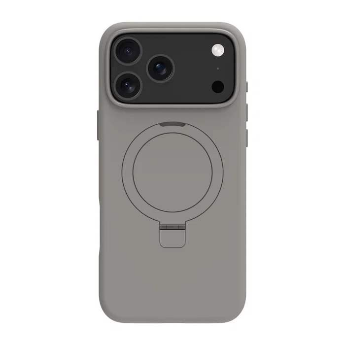Dbramante1928 Roskilde MS Kick ICON - Funda con soporte para iPhone 17 Pro Max - Compatible con MagSafe - Protección contra caídas hasta 1.2 m - Color Gris
