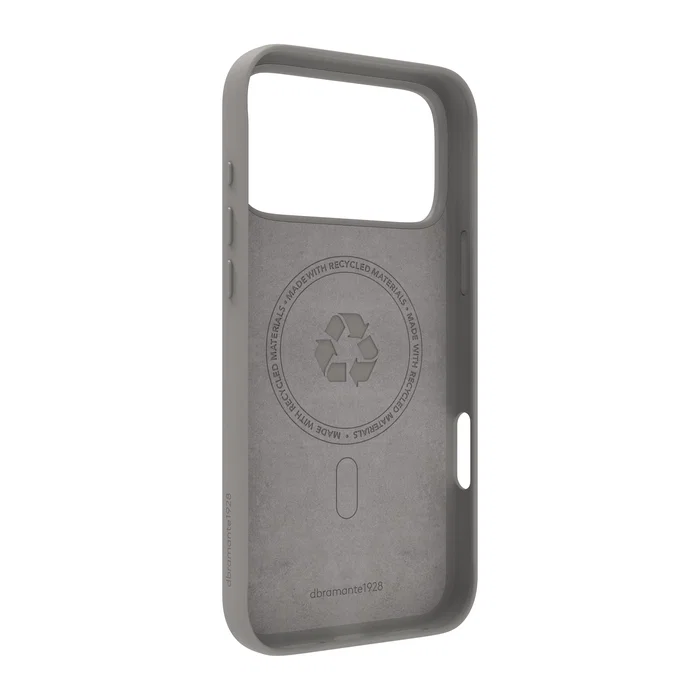 Dbramante1928 Roskilde MS Kick ICON - Funda con soporte para iPhone 17 Pro Max - Compatible con MagSafe - Protección contra caídas hasta 1.2 m - Color Gris